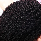 Afro Curly 100٪ برزیلی Extensions بافت موی انسان با کیفیت بالا Natural Color