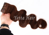 مو 18 اینچ براون موی برزیل موی / ریش مو دو مومی