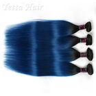 Straight Peruvian Dark Roots Blue Ombre موی مصنوعی موهای رنگارنگ