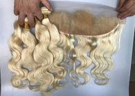 1b 613 Remy Virgin Viruvian Peruvian Hair Weave 4 Bundles بدون ترکیب و فیبر