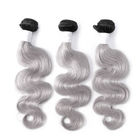 Bouncy 1B / Gray Ombre Extensions مو 100 مو واقعی انسان برای خانم ها