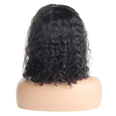 موج آبی 30 اینچ کلاه گیس توری کلاه گیس موی برزیلی تراز شده